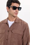 REGULAR FIT LONG SLV SUEDE PLAIN UNTE GÖMLEK CEKET