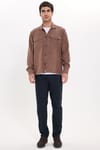 REGULAR FIT LONG SLV SUEDE PLAIN UNTE GÖMLEK CEKET