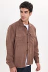 REGULAR FIT LONG SLV SUEDE PLAIN UNTE GÖMLEK CEKET