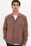 REGULAR FIT LONG SLV SUEDE PLAIN UNTE GÖMLEK CEKET