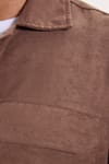 REGULAR FIT LONG SLV SUEDE PLAIN UNTE GÖMLEK CEKET