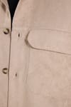 REGULAR FIT LONG SLV SUEDE PLAIN UNTE GÖMLEK CEKET