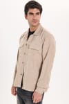 REGULAR FIT LONG SLV SUEDE PLAIN UNTE GÖMLEK CEKET