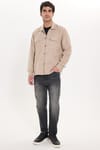 REGULAR FIT LONG SLV SUEDE PLAIN UNTE GÖMLEK CEKET