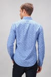 Slim Fit Çiçek Desenli Gömlek