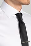 Slim Fit Dar Kesim Pamuk Saten, Erkek Gömlek