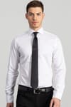 Slim Fit Dar Kesim Pamuk Saten, Erkek Gömlek