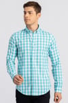 SLIM FIT LONG SLV CHECK AZTEC  GÖMLEK SLIM FIT CHECKED