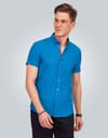 SLIM FIT SHORT SLV SAMRA 80/1  GÖMLEK SLIM FIT SUMMER SEASON