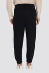 Unisex Relax Fit Rahat Kesim Şardonlu 3 Cepli Lastikli Jogger Paça Siyah Eşofman Altı