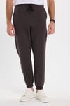 Unisex Relax Fit Rahat Kesim Şardonlu 3 Cepli Lastikli Jogger Paça Kahverengi Eşofman Altı