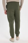 Unisex Relax Fit Rahat Kesim Şardonlu 3 Cepli Lastikli Jogger Paça Yeşil Eşofman Altı