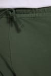 Unisex Relax Fit Rahat Kesim Şardonlu 3 Cepli Lastikli Jogger Paça Yeşil Eşofman Altı