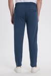 Erkek Slim Fit Dar Kesim Beli Bağcıklı 3 Cepli Geniş Paça Koyu Petrol Eşofman Altı