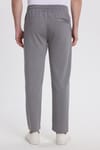 Erkek Slim Fit Dar Kesim Beli Bağcıklı 3 Cepli Geniş Paça Açık Füme Eşofman Altı
