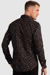 Super Slim Fit Baskılı Desenli Likralı Erkek Gömlek