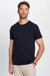 Erkek Slim Fit Dar Kesim Bisiklet Yaka %100 Organik Pamuk Yumuşak Dokulu Kısa Kol Tişört