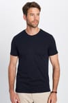 Erkek Slim Fit Dar Kesim Bisiklet Yaka %100 Organik Pamuk Yumuşak Dokulu Kısa Kol Tişört