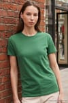 Unisex Slim Fit Dar Kesim %100 Pamuk Yumuşak Dokulu Yeşil Bisiklet Yaka Tişört