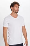 Erkek Slim Fit Dar Kesim V Yaka %100 Organik Pamuk Yumuşak Dokulu Kısa Kol Tişört