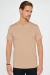 Unisex 10'lu Pkt Siyah-Beyaz-Vizon-Yeşil-Lacivert-Gri-Bordo Slim Fit %100 Pamuk Bisiklet Yaka Tişört
