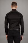 SUPER SLIM FIT LONG SLV COTTON SATIN CIXY  GÖMLEK EXCLUSIVE - PLAIN