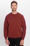 Bisiklet Yaka Basic Unisex Sweatshirt