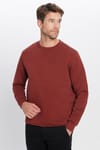 Bisiklet Yaka Basic Unisex Sweatshirt