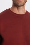 Bisiklet Yaka Basic Unisex Sweatshirt