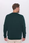 Unisex Relax Fit Rahat Kesim Pamuklu Yumuşak Dokulu İçi Polarlı Basic Yeşil Bisiklet Yaka Sweatshirt