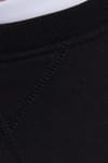 Unisex Relax Fit Rahat Kesim %100 Pamuk Basic Siyah Bisiklet Yaka Sweatshirt