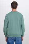 Unisex Relax Fit Rahat Kesim %100 Pamuk Basic Yeşil Bisiklet Yaka Sweatshirt
