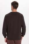 Unisex Oversize Geniş Kesim Pamuk Bisiklet Yaka Basic Sweatshirt