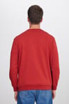 Unisex Relax Fit Rahat Kesim %100 Pamuk Basic Kiremit Bisiklet Yaka Sweatshirt