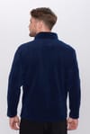 Erkek Standart Fit Rahat Kesim Tüylenme Yapmayan Soğuk Geçirmez Lacivert Dik Yaka Polar Sweatshirt