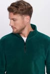 Erkek Dik Yaka Tüylenme Yapmayan Soğuk Geçirmez Standart Fit Rahat Kesim Polar Sweatshirt