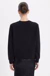 Kadın Oversize Geniş Kesim Pamuk Bisiklet Yaka Basic Sweatshirt