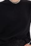 Kadın Oversize Geniş Kesim Pamuk Bisiklet Yaka Basic Sweatshirt