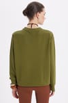 Kadın Oversize Geniş Kesim Pamuk Bisiklet Yaka Basic Sweatshirt