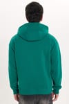 Unisex Oversize Geniş Kesim Pamuklu Yumuşak Dokulu İçi Polarlı Basic Yeşil Kapüşonlu Sweatshirt