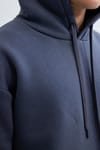 Unisex Oversize Geniş Kesim Pamuklu Yumuşak Dokulu İçi Polarlı Basic Gri Kapüşonlu Sweatshirt
