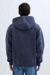 Unisex Oversize Geniş Kesim Pamuklu Yumuşak Dokulu İçi Polarlı Basic Gri Kapüşonlu Sweatshirt