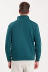 Pamuklu Dik Yaka Fermuarlı Unisex Sweatshirt