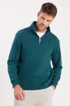 Pamuklu Dik Yaka Fermuarlı Unisex Sweatshirt
