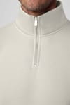 Pamuklu Dik Yaka Fermuarlı Unisex Sweatshirt