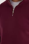 Pamuklu Dik Yaka Fermuarlı Unisex Sweatshirt