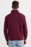 Pamuklu Dik Yaka Fermuarlı Unisex Sweatshirt