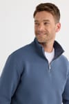 Pamuklu Dik Yaka Fermuarlı Unisex Sweatshirt