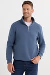 Pamuklu Dik Yaka Fermuarlı Unisex Sweatshirt