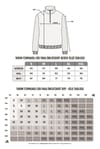 Unisex Relax Fit Rahat Kesim Pamuklu Yarım Fermuarlı Lacivert Dik Yaka Sweatshirt